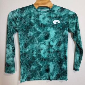 Costa Teal and Black Long Sleeve Shirt